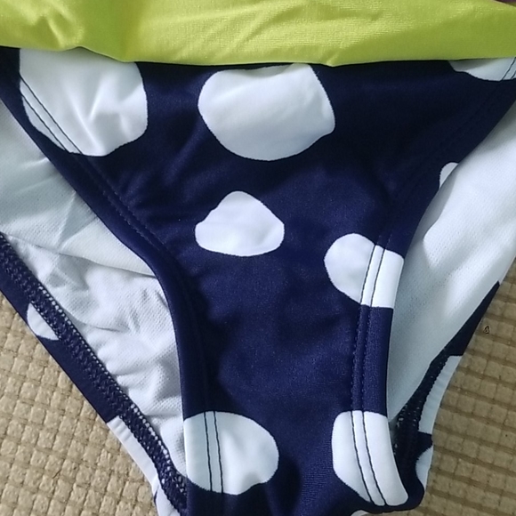 NWT Navy Polka Dot Bikini Bottom Small - Picture 2 of 4